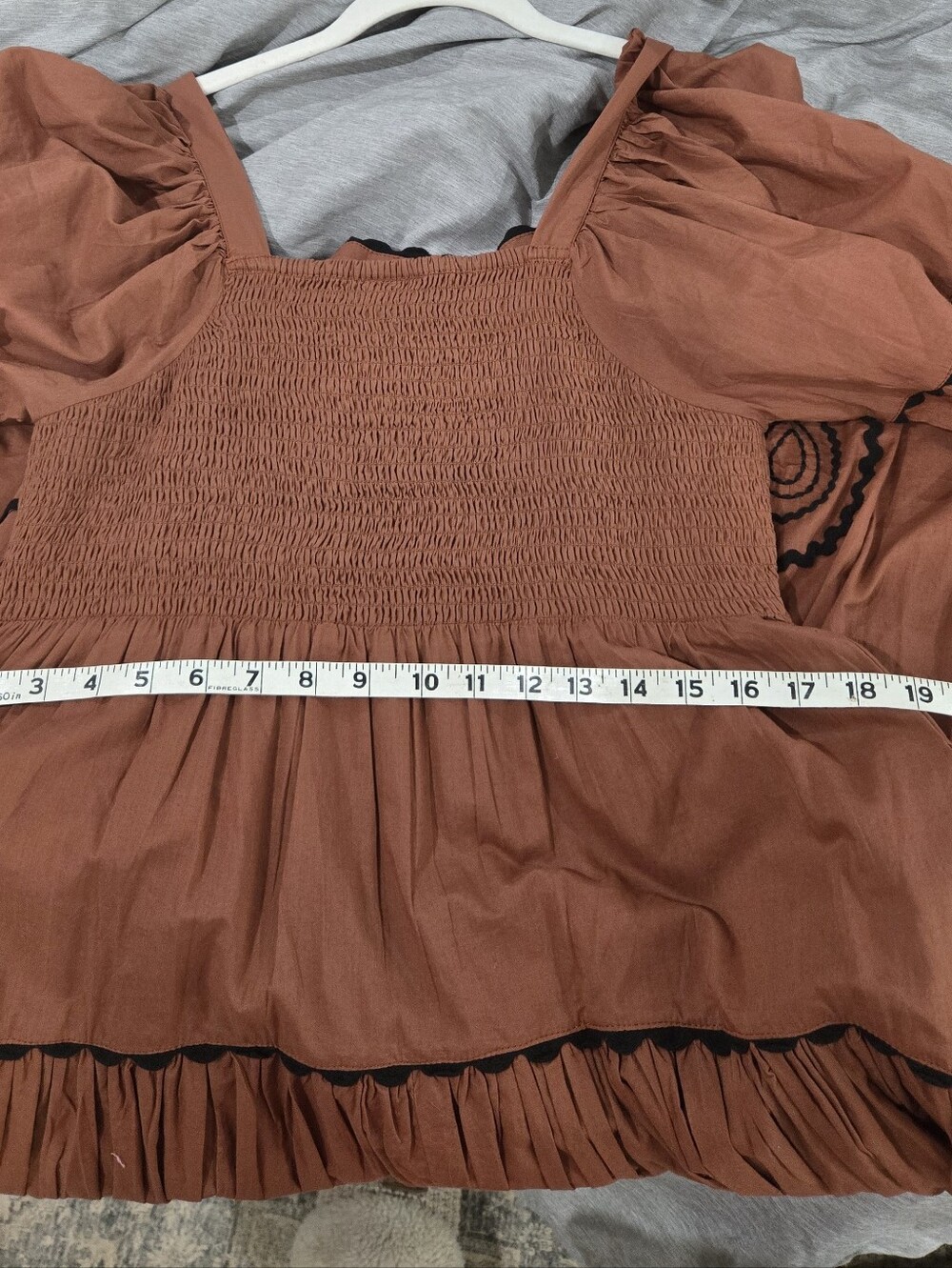 Sister Mary Loopy Midi Dress In Rust Size Small - Picture 5 of 5
